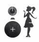 Preview: DanDiBo napkin holder black vintage wooden 28 cm napkin holder girl princess 96397 free-standing stand tablecloth dispenser