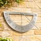 Preview: DanDiBo Sonnenuhr Garten Edelstahl Wand 70 cm Rostfrei 96687 Ausrichtbar Gartenuhr Wetterfest Outdoor Modern Metall