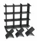 Preview: DanDiBo Toilet roll holder Black Wood Tic Tac Toe 96421 Toilet roll holder WC Freestanding Replacement roll holder Paper holder Roll holder
