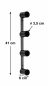 Preview: DanDiBo Toilettenpapierhalter Schwarz Wand Metall 4 Halter Unsichtbar Klopapierhalter Toilettenrollenhalter WC Rollenhalter Ersatzrollenhalter