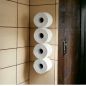 Preview: DanDiBo Toilettenpapierhalter Schwarz Wand Metall 4 Halter Unsichtbar Klopapierhalter Toilettenrollenhalter WC Rollenhalter Ersatzrollenhalter