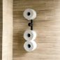 Preview: DanDiBo Toilettenpapierhalter Schwarz Wand Metall 4 Halter Unsichtbar Klopapierhalter Toilettenrollenhalter WC Rollenhalter Ersatzrollenhalter