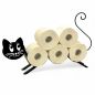 Preview: DanDiBo Toilettenpapierhalter Stehend Katze Klopapierhalter 96622 WC Rollenhalter Freistehend WC Papierhalter Toilettenpapierständer