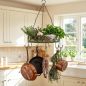 Preview: DanDiBo Pot Hanger Ceiling Rack Hanging Basket Green 96006 60 cm Hanging Shelf Sausage Crown Basket Kitchen Shelf Kitchen Crown Herb Crown