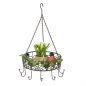 Preview: DanDiBo Pot Hanger Ceiling Rack Hanging Basket Green 96006 60 cm Hanging Shelf Sausage Crown Basket Kitchen Shelf Kitchen Crown Herb Crown