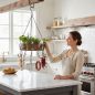 Preview: DanDiBo Pot Hanger Ceiling Rack Hanging Basket Green 96006 60 cm Hanging Shelf Sausage Crown Basket Kitchen Shelf Kitchen Crown Herb Crown