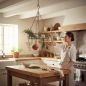 Preview: DanDiBo Pot Hanger Ceiling Rack Hanging Basket Green 96006 60 cm Hanging Shelf Sausage Crown Basket Kitchen Shelf Kitchen Crown Herb Crown