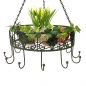 Preview: DanDiBo Pot Hanger Ceiling Rack Hanging Basket Green 96006 60 cm Hanging Shelf Sausage Crown Basket Kitchen Shelf Kitchen Crown Herb Crown