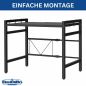 Preview: DanDiBo Adjustable Kitchen Shelf for Countertop Black Standing 2-Tier 40-64 cm Kitchen Shelf 96613 Standing Shelf