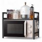 Preview: DanDiBo Adjustable Microwave Shelf 2-Tier 40-64 cm Microwave Stand 96613 Freestanding Microwave Rack Kitchen Shelf