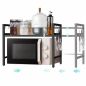 Preview: DanDiBo Adjustable Microwave Shelf 2-Tier 40-64 cm Microwave Stand 96613 Freestanding Microwave Rack Kitchen Shelf