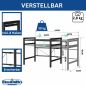 Preview: DanDiBo Adjustable Microwave Shelf 2-Tier 40-64 cm Microwave Stand 96613 Freestanding Microwave Rack Kitchen Shelf