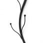Preview: DanDiBo Wall Coat Rack Black Metal Set of 3 Flora Wall Mounted Coat Rack 93861 Coat Hooks Hallway Coat Rack Hook Rail