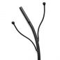 Preview: DanDiBo Wall Coat Rack Black Metal Set of 3 Flora Wall Mounted Coat Rack 93861 Coat Hooks Hallway Coat Rack Hook Rail