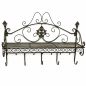Preview: DanDiBo Wall Coat Rack with Shelf 60 cm Antique Metal Coat Rack Rail Hanging Coat Rack Hooks Malega 12205 Vintage