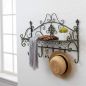 Preview: DanDiBo Wall Coat Rack with Shelf 60 cm Antique Metal Coat Rack Rail Hanging Coat Rack Hooks Malega 12205 Vintage