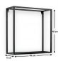 Preview: DanDiBo Wandregal Metall Wand Schwarz 96348 Wandmontage 45 cm Modern Wandhalter Regal Blumenregal Blumenhalter