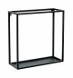 Preview: DanDiBo Wandregal Metall Wand Schwarz 96348 Wandmontage 45 cm Modern Wandhalter Regal Blumenregal Blumenhalter