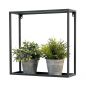 Preview: DanDiBo Wandregal Metall Wand Schwarz 96348 Wandmontage 45 cm Modern Wandhalter Regal Blumenregal Blumenhalter