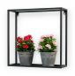Preview: DanDiBo Wandregal Metall Wand Schwarz 96348 Wandmontage 45 cm Modern Wandhalter Regal Blumenregal Blumenhalter
