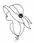 Preview: DanDiBo wall tealight holder metal black 50 cm lady wall candle holder 96324 tealight holder wall tealight sconce