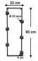 Preview: DanDiBo wine rack wall metal black bottle rack bottle rack bottle holder for 6 bottles narrow modern design