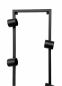Preview: DanDiBo wine rack wall metal black bottle rack bottle rack bottle holder for 6 bottles narrow modern design