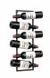 Preview: DanDiBo wine rack wall metal black bottle rack bottle rack bottle holder for 6 bottles narrow modern design