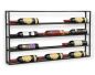Preview: DanDiBo wine rack metal wall 100 cm black bottle rack 96239 bottle holder wall mounting modern wall holder wall rack for 15 bottles