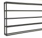 Preview: DanDiBo wine rack metal wall 100 cm black bottle rack 96239 bottle holder wall mounting modern wall holder wall rack for 15 bottles