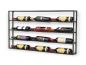 Preview: DanDiBo wine rack metal wall 100 cm black bottle rack 96239 bottle holder wall mounting modern wall holder wall rack for 15 bottles