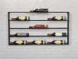 Preview: DanDiBo wine rack metal wall 100 cm black bottle rack 96239 bottle holder wall mounting modern wall holder wall rack for 15 bottles