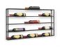 Preview: DanDiBo wine rack metal wall 100 cm black bottle rack 96239 bottle holder wall mounting modern wall holder wall rack for 15 bottles
