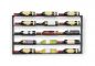 Preview: DanDiBo wine rack metal wall 100 cm black bottle rack 96239 bottle holder wall mounting modern wall holder wall rack for 15 bottles