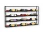 Preview: DanDiBo wine rack metal wall 100 cm black bottle rack 96239 bottle holder wall mounting modern wall holder wall rack for 15 bottles