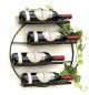 Preview: DanDiBo Wine rack Metal Wall Black Andante Round Bottle rack 96212 Bottle holder Wall mounting Modern Wall holder Wall rack for 4 bottles