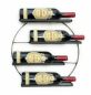 Preview: DanDiBo Wine rack Metal Wall Black Andante Round Bottle rack 96212 Bottle holder Wall mounting Modern Wall holder Wall rack for 4 bottles