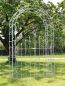 Preview: DanDiBo Rose arch with door Galvanised Width 140 cm Round arch Hot-dip galvanised Weatherproof Solid solid iron climbing support