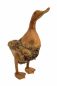 Preview: DanDiBo Deko Figur Ente Nr.58 Vogel aus Holz Skulptur Braun 30 cm Holzvogel Handgeschnitzt Stehend Tierfigur Schnitzskulptur