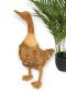 Preview: DanDiBo Deko Figur Ente Nr.59 Vogel aus Holz Skulptur Braun 45 cm Holzvogel Handgeschnitzt Stehend Tierfigur Schnitzskulptur