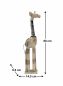 Preview: DanDiBo decorative figure giraffe no.40 wooden sculpture wooden sculpture beige light 68 cm wooden figure hand carved standing animal figure carving sculpture