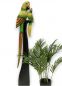 Preview: DanDiBo Deko Figur Papagei 2er Nr.47 Vogel aus Holz Skulptur grün Gelb 100 cm Holzvogel Handgeschnitzt Stehend Tierfigur Schnitzskulptur