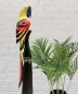 Preview: DanDiBo Deko Figur Papagei Nr.12 Vogel aus Holz Skulptur Gelb Rot 80 cm Holzvogel Handgeschnitzt Stehend Tierfigur Schnitzskulptur