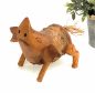 Preview: DanDiBo Deko Figur Schwein Nr.60 Schweinchen aus Holz Skulptur Braun 20 cm Holzdekoration Handgeschnitzt Stehend Tierfigur Schnitzskulptur