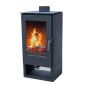 Preview: Kaminofen ALAZ K8M Schwarz Holzofen 9 kW Holz Ofen Kamin Heizofen Dauerbrandofen Hüttenofen