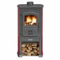 Preview: EEK A Red wood-burning stove 7.2 kW Fireplace Zar stove Long-burning stove Workshop stove Swedish stove Cabin stove Heating stove