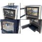 Preview: EEK A fireplace stove with baking compartment and stovetop ABC Concept 2 Air Mini multi-use wood-burning stove 10 kW fireplace stove wood workshop stove Swedish stove cabin stove heating stove wood stove