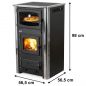 Preview: EEK A fireplace stove with baking compartment and stovetop ABC Concept 2 Air Mini multi-use wood-burning stove 10 kW fireplace stove wood workshop stove Swedish stove cabin stove heating stove wood stove