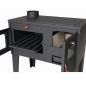 Preview: Kaminofen mit Backfach und Herdplatte Alegra 93933 6 kW Werkstattofen Kamin Mehrfachbelegung Holzofen Ofen Holz Holzherd Küchenhexe Kochplatte Küchenofen Holzkamin
