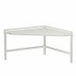 Preview: DanDiBo Eckregal Küche Küchenregal Arbeitsplatte 55x55 cm Mikrowellenregal Weiß 2 Stufig 96737 Mikrowellen Regal Ecke